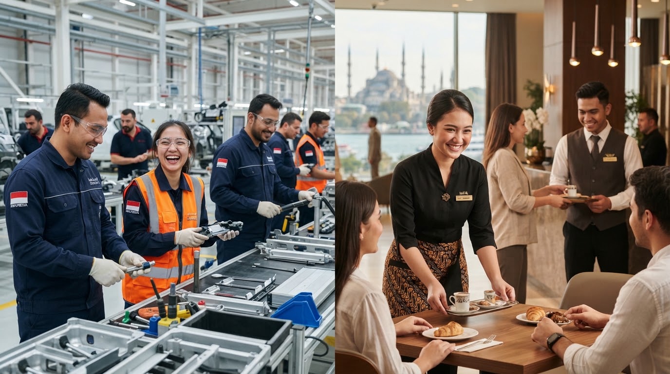 Pekerja Migran Indonesia di Turki dalam sektor industri dan hospitality